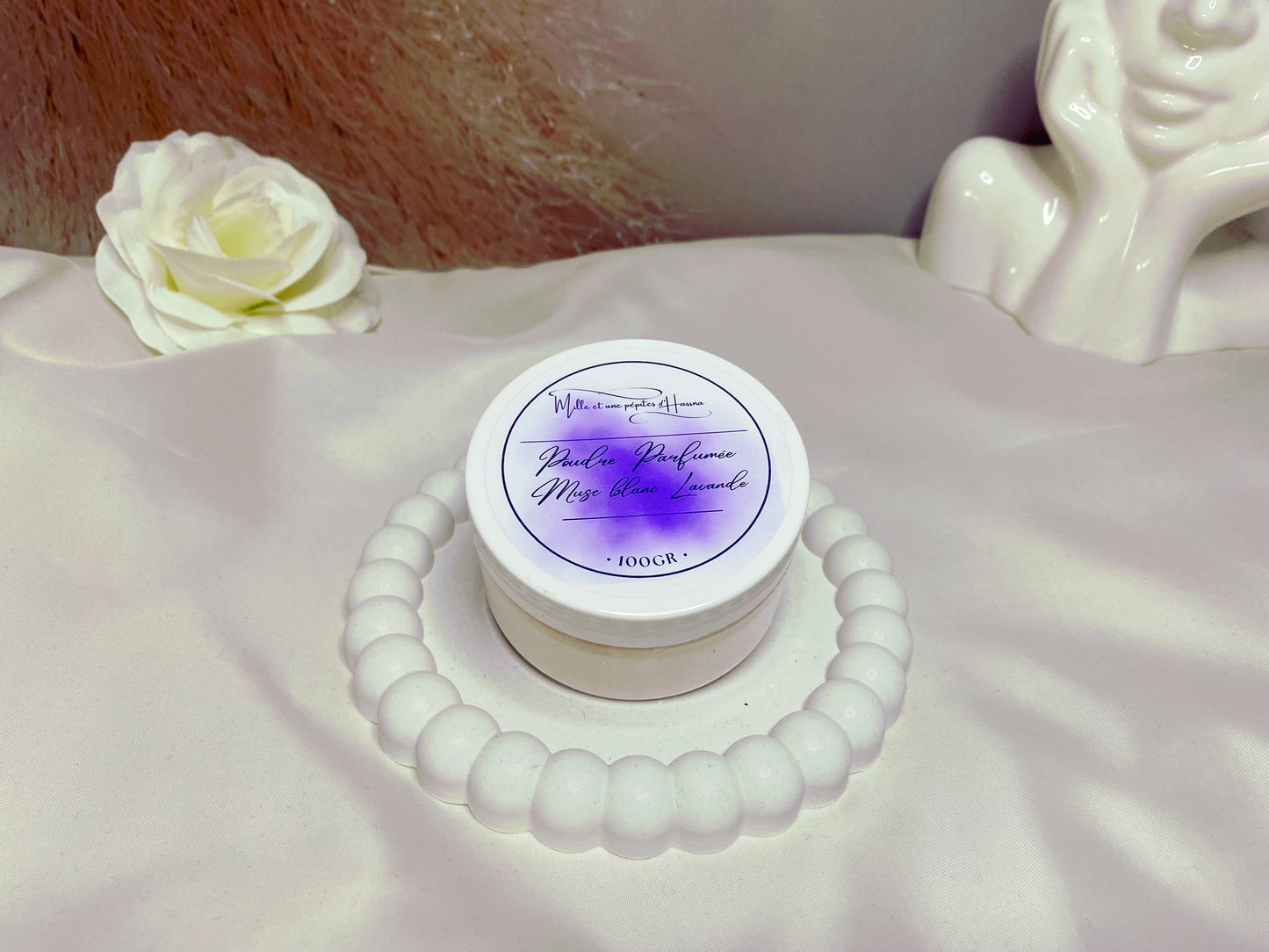 Poudre parfumée Musc blanc lavande