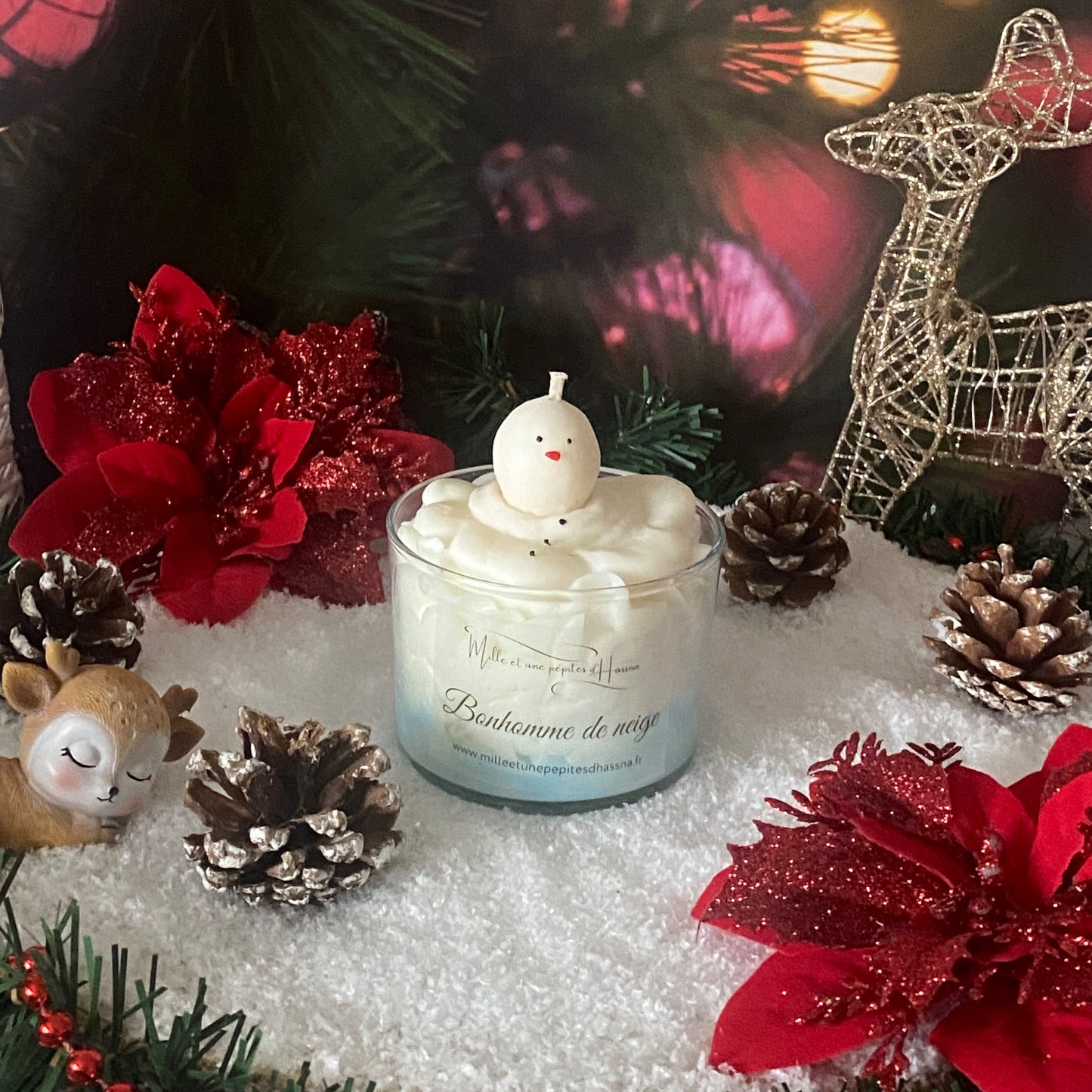 Bougie Bonhomme de Neige !