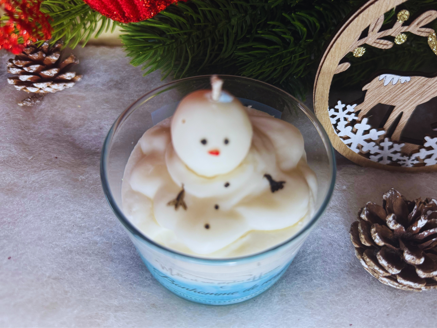 Bougie Bonhomme de Neige !