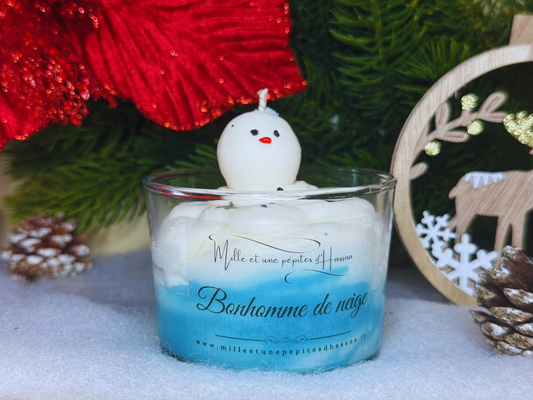 Bougie Bonhomme de Neige !