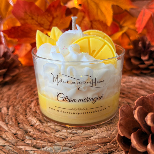 Bougie citron meringué
