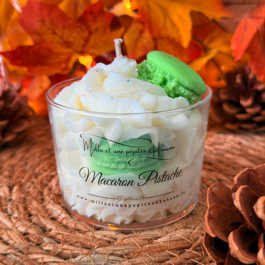 Bougie Macaron Pistache