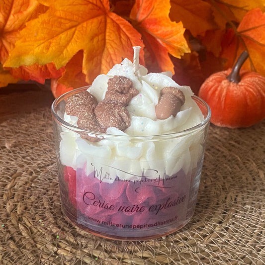 Bougie Cerise noire explosive