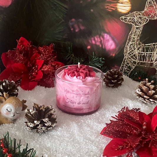 Bougie Fleur de Noël