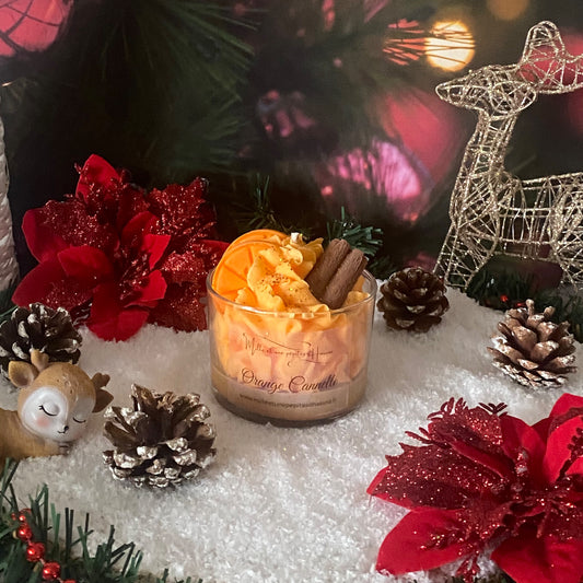 Bougie orange cannelle